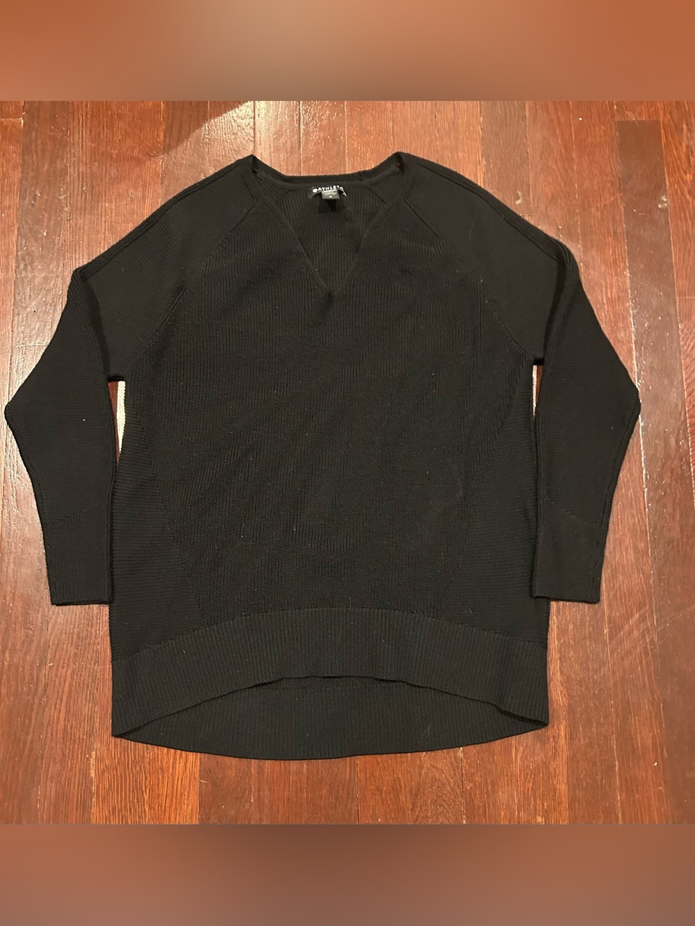 Athleta Men’s Black Crewneck Knit Sweater